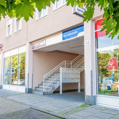 Außenansicht der Praxis