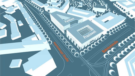 Lageplan der neuen Praxiswelt