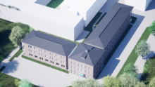 Simulation des SPZ Neubau, Außenansicht
