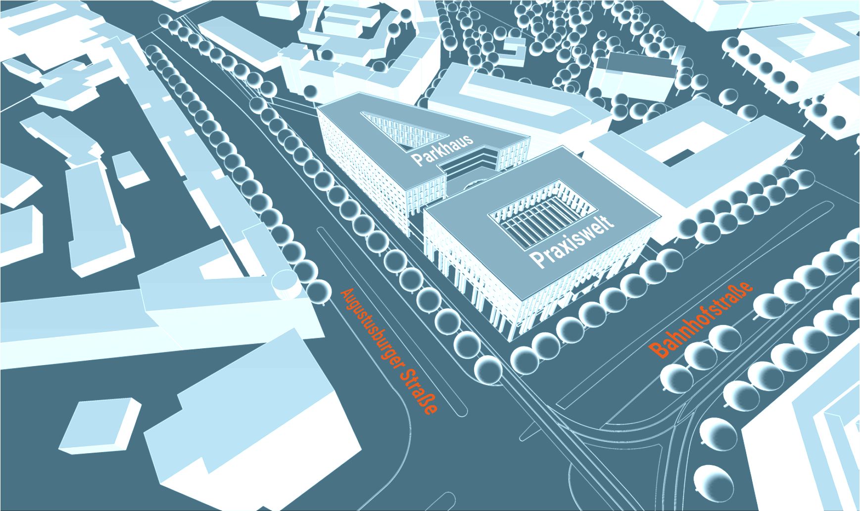 Lageplan der neuen Praxiswelt