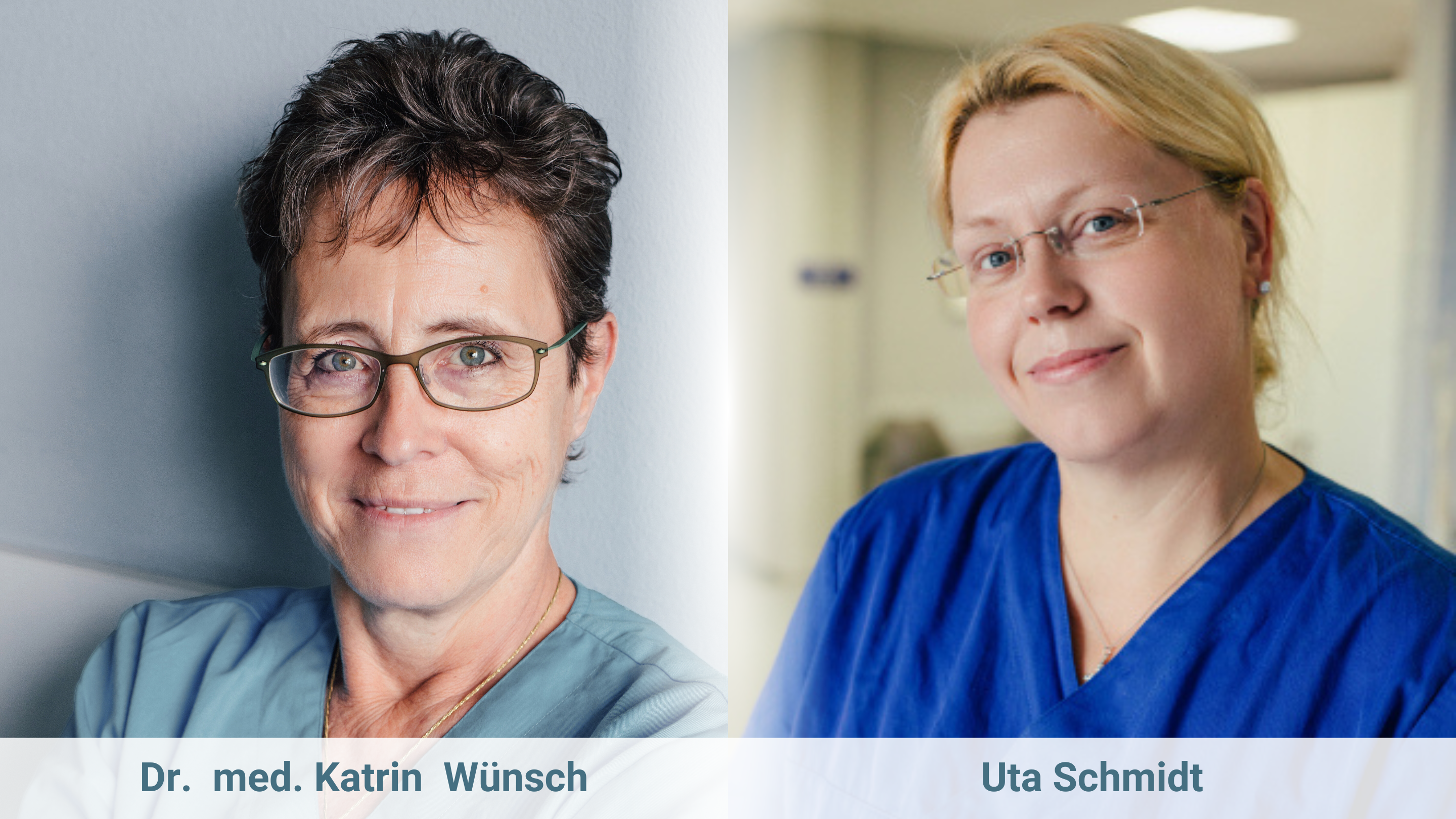 Portrait von Dr. med. Katrin Wünsch und Uta Schmidt